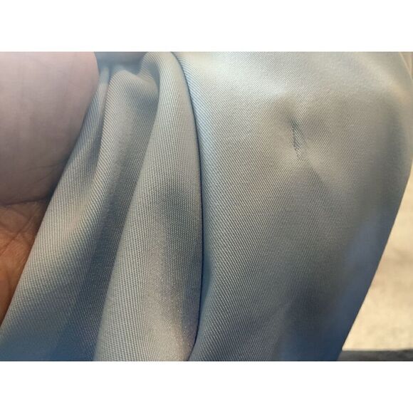 SHEIN Light Blue Bell Sleeves V-Neck Elastic Waist Tie Jumpsuit Size S - Picture 10 of 15